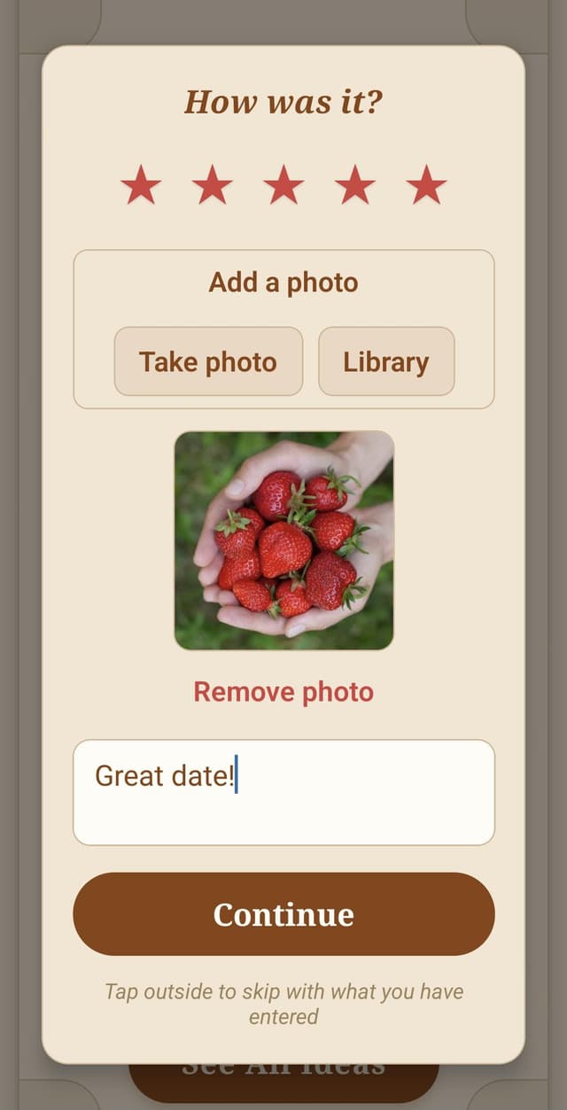 Sealed With Love app — your deck